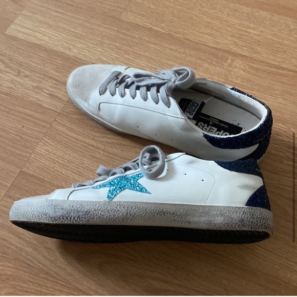 Golden Goose Super Star Glitter Sneakers, size EU 42, with box, worn once - Picture 5 of 9